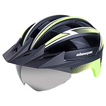 Shinmax casco da bicicletta con visiera