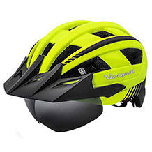 Victgoal casco da bicicletta con visiera