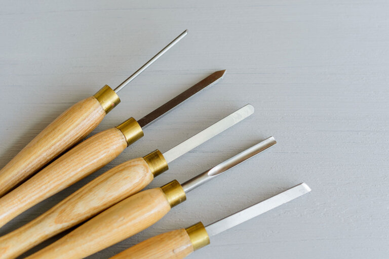 scalpello per tornire il legno