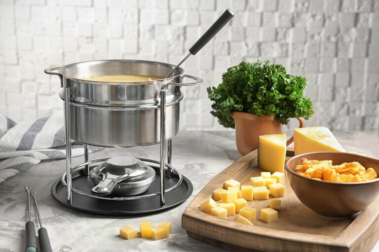 set per fonduta di formaggio